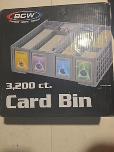 BCW Pattumiera per Carte da Collezione 3200 Conteggi - Grigio - Foto 1 di 2