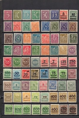 GERMANY 1922-23 RUN-AWAY INFLATION ERA.  COLLECTION BUILDER OF 118 ALL DIFFERENT - Image 1 of 2