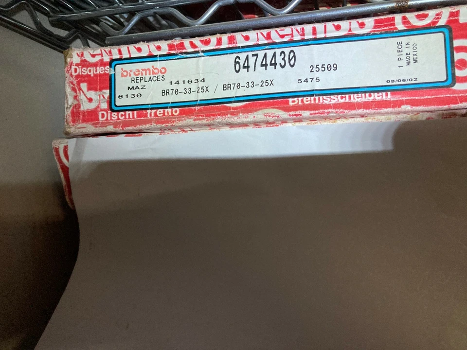 25509 2 前刹车盘/转子适合马自达福特布雷博非中国制造 — 第 1/1 张图片