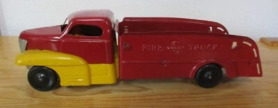 Camión de bomberos Buddy L de colección de acero prensado de 17" de largo hecho en EE. UU. de América BONITO Foto 1 de 4