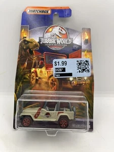 2022 MATCHBOX ‘93 JEEP WRANGLER #18 JURASSIC PARK JURASSIC WORLD DOMINION SERIES - Picture 1 of 9