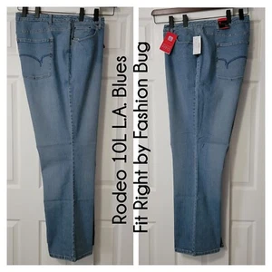 Rodeo 10L L.A. Blues Fit Right Plus Size Damen Stretch Denim M Sandblast Jeans - Bild 1 von 12