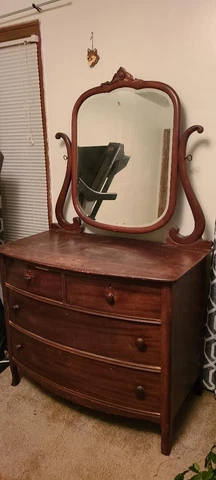 vintage dresser with mirror Cover