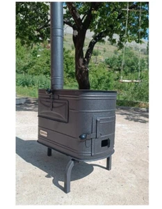 Foldable Foot Camping Stove, Caravan and Tent Stove with Oven - Picture 1 of 7