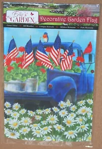 Dekorative Gartenflagge "All American Truck" 18 Zoll x 12,5 Zoll - Bild 1 von 5