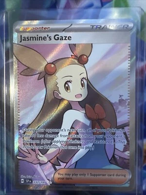 NM Pokemon Jasmine's Gaze - 233/191 - SV08: Surging Sparks (SV08) UR - Image 1 of 2