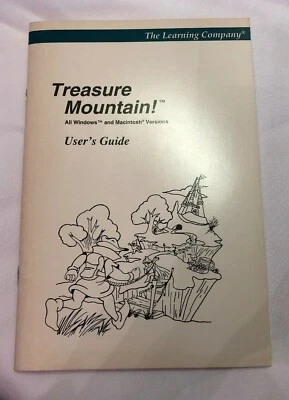 1994 The Learning Company Treasure Mountain! *User Guide only* - Image 1 of 4
