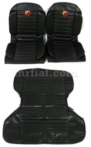 Fiat 600 Abarth Anatomical Black Seat Covers New - Bild 1 von 1