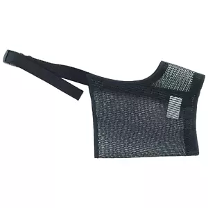 Size 7 Best Fit Adjustable Mesh Dog Muzzle BLK 9.5" Nose Size (for large breeds) - Picture 1 of 9