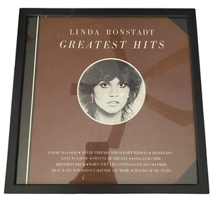 LINDA RONSTADT Greatest Hits ORIGINAL ALBUM COVER MOUNTED / FRAMED 13x13 - Picture 1 of 7