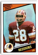 1984 Topps #380 DARRELL GREEN RC Rookie  Washington Football Card