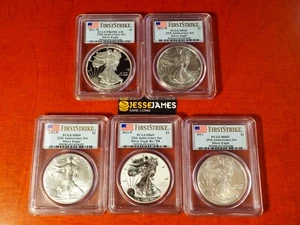 2011 P REVERSE PROOF SILVER EAGLE PCGS PR69 MS69 FLAG FS 25TH ANNIVERSARY SET - Picture 1 of 12