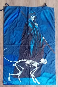 Angel Of Death Occult Vintage 1980's Textile Flag - Picture 1 of 2