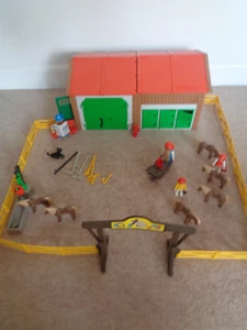 Playmobil Stall Pferde 3436 Reitschule Vintage 80er Jahre - Bild 1 von 11
