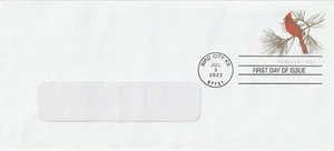 U702 USPS First Day Cover - Northern Cardinal #10 window stamped envelope WAG - Picture 1 of 2