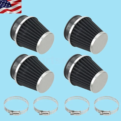 4pcs Air Intake Filter Pod Cleaner 54mm For Yamaha FJ1100 FJ1200 FZR1000 XS1100 - Image 1 of 4