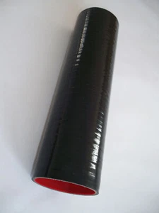 Tubo de entrada de silicona recta/manguera turbo negro para ID 2,75" 70 mm de longitud 305 mm - Imagen 1 de 9