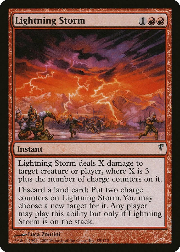 Lightning Storm Coldsnap NM Red Uncommon MAGIC THE GATHERING MTG CARD ABUGames - Image 1 of 1