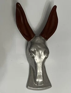 Aluminum Donkey Mule Boot Jack Arvada Colorado Brown Rubber Coated Ears Western - Imagen 1 de 4
