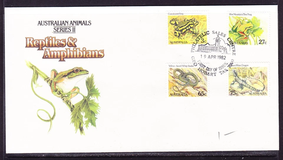 Australia 1982 Reptiles  Series 2 First Day Cover No 2 -  GPO Hobart - Image 1 of 1