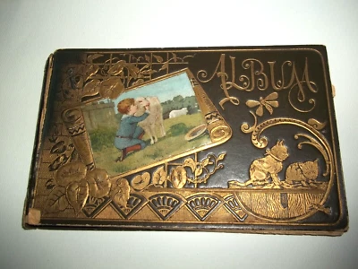 Antiguo Diario Libro Autógrafo Noruego 1800’s 1891 fechas de Noruega Álbum Foto 1 de 4