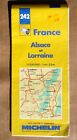 Michelin 242 Carte Alsace/Lorraine France vintage 1990 Route Régionale