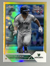 2023 Topps Pro Debut Chrome DRAKE BALDWIN True Gold Refractor #'d 16/50