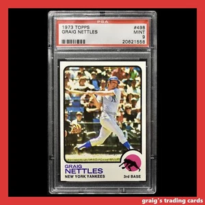 1973 Topps #498 Graig Nettles PSA 9 MINT - Picture 1 of 3