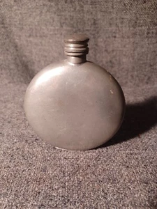 VINTAGE SHEFFIELD ENGLISH PEWTER FLASK - Picture 1 of 7