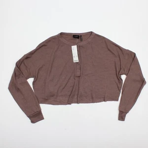 Urban Outfitters | Long Sleeve Knit Crop Top Out From Under Women Size Large Y2K - Picture 1 of 5