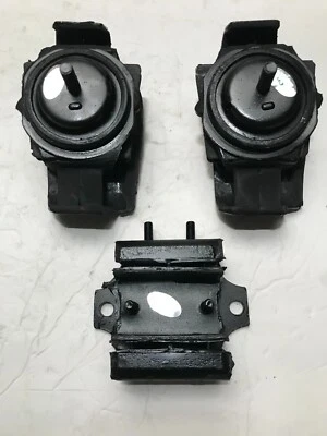 Motor dianteiro hidráulico e conjunto de montagem trans automática 3 peças para 89-98 Nissan 240SX 2.4L - Imagem 1 de 3