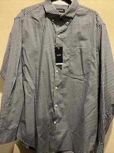 izod dress shirt men XL Gingham NWT TG - Picture 1 of 6