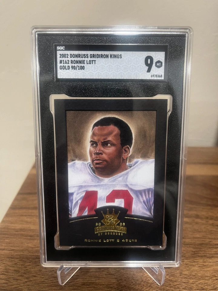 RONNIE LOTT 2002 DONRUSS GRIDIRON KINGS GOLD /100 SGC 9 - Image 1 of 2