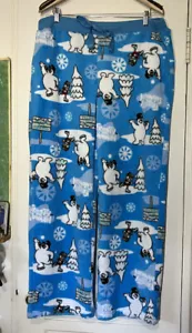 Frosty the Snowman Pajamas Pants Christmas Fleece Lounge Bottoms Size XL - Picture 1 of 4