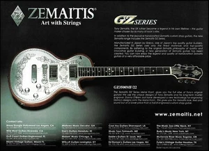 Tony Zemaitis Greco GZ Series 3500 MF / 22 Guitarra anuncio 2006 impresión de anuncio - Imagen 1 de 3