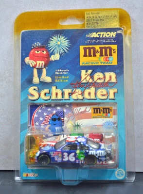 2001 NASCAR - M&Ms 4th Of July Limited Edition Ken Schrader 1/64th Scale - Image 1 of 4