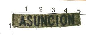 ASUNCION Patch United States Army Embroidered Canvas Sew On Name - Picture 1 of 1