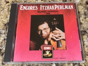 ITZHAK PERLMAN ENCORES CD. IMPORT W. GERMANY CDC 749514-2 - Picture 1 of 4