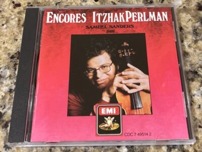 ITZHAK PERLMAN ENCORES CD. IMPORT W. GERMANY CDC 749514-2 - Image 1 of 4
