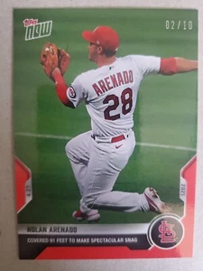 Nolan Arenado 2021 Topps jetzt rot parallel 2/10 Karte 139 St. Louis Kardinäle - Bild 1 von 2