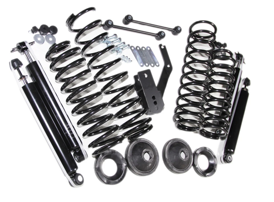3.25" Lift Kit For Jeep Wrangler JK 4-Door 2007-2018 Coil Springs Shocks Bracket - Image 1 of 4