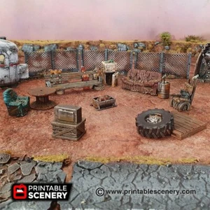Tabletop Gaming Scatter Terrain Sci-Fi Gaslands Fallout - Home Starter Kit - Bild 1 von 3