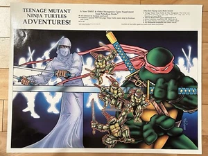 Vtg. 1986 Teenage Mutant Ninja Turtles Adventures Promo Poster. Raphael. HTF. - Picture 1 of 9