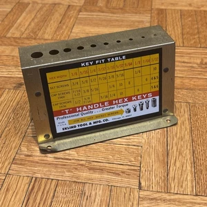Vintage EKLIND TOOL Chicago T-Handle Hex Key Metal Fit Table Display - Picture 1 of 11