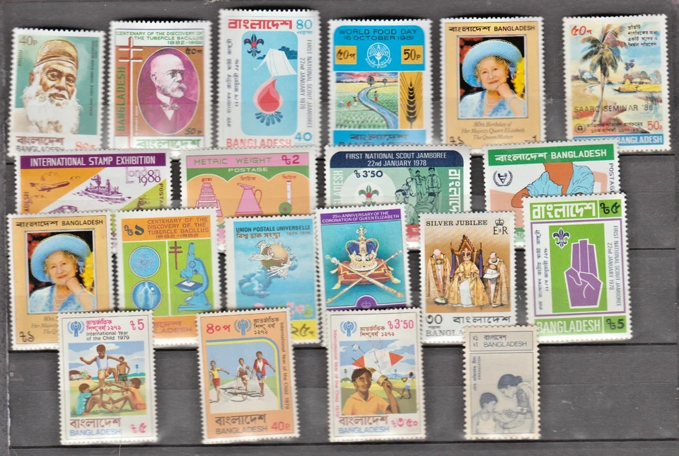 Bangladesh 20 sellos franqueo MNH Foto 1 de 1