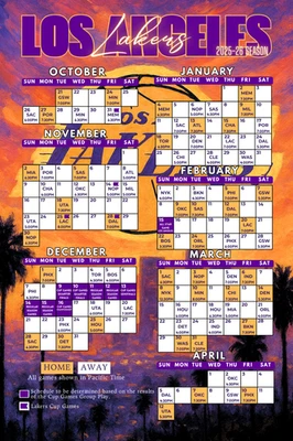 Ímãs de programação de equipes de basquete da NBA 2025/26 4"x 6" (escolha seu time e versão) - Imagem 1 de 4