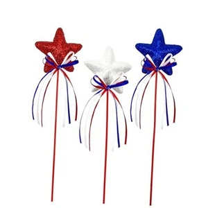 3 Pcs 4th of July Independence Day Foam Five-Pointed Star Decor Red White Blue - Picture 1 of 6