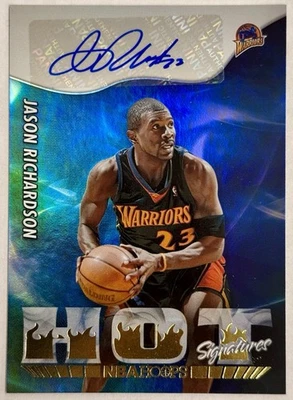 2022-23 Panini NBA Hoops Jason Richardson Hot Signatures Auto #HS-JRS Warriors - Image 1 of 2