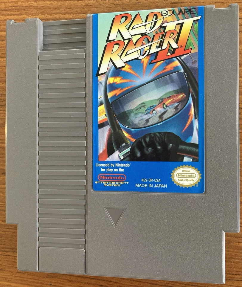 NES ~ RAD RACER 2 ~ II Nintendo Game 3 Screw NES-QR-USA Game Cart Only NTSC - Image 1 of 4
