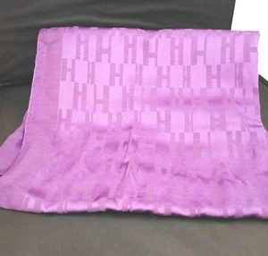 Stole Model Purple Silk Wool HERMES - Picture 1 of 6